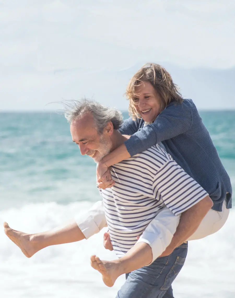 Older couple on the beach